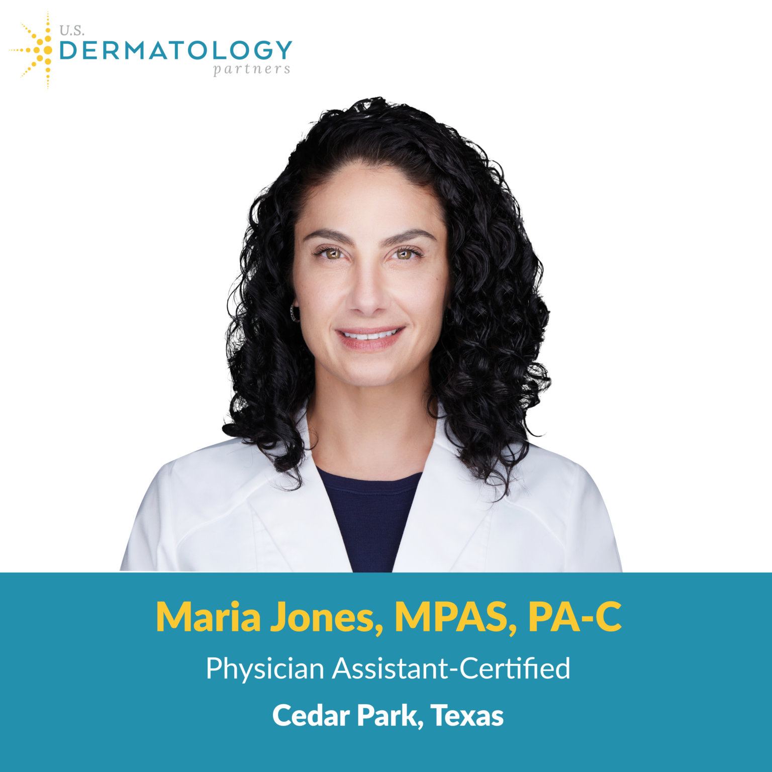 Welcome Maria Jones Pa C To Cedar Park Tx Us Dermatology Partners