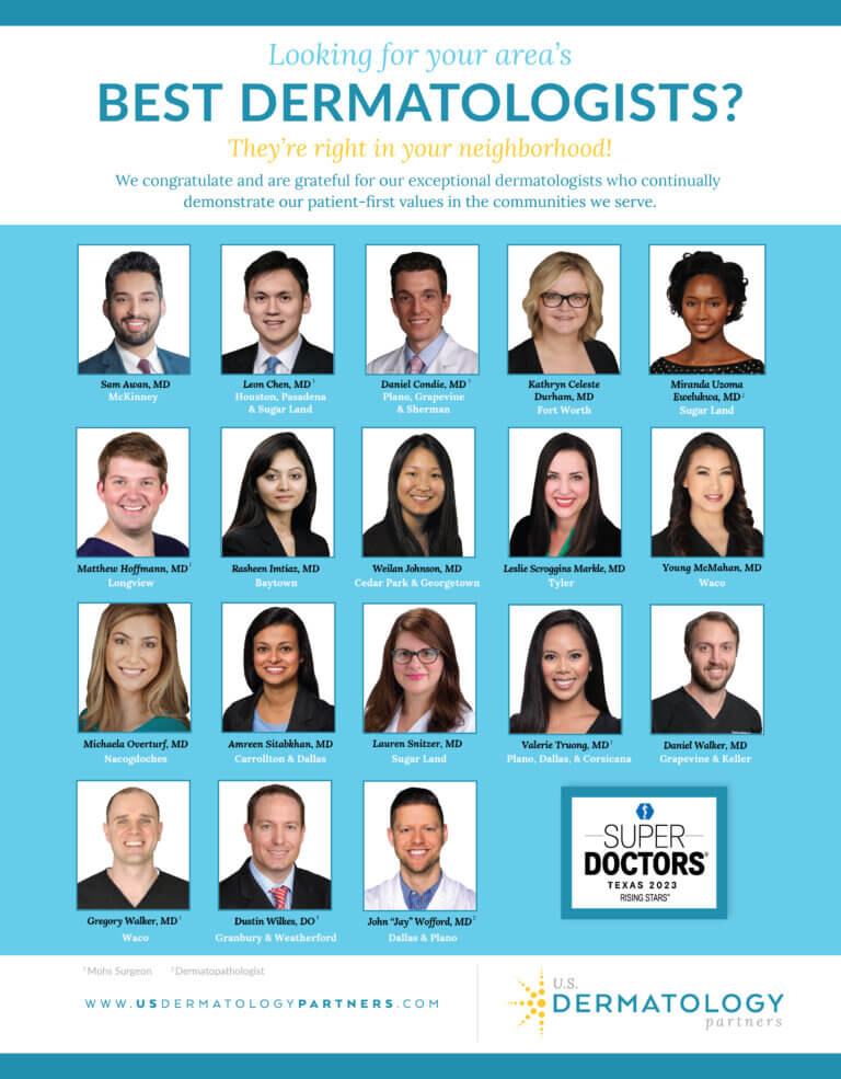 Texas Monthly Super Doctors 2023 U.S. Dermatology Partners