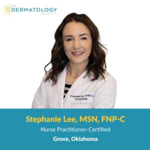 Stephanie Lee is a Certified Nurse Practitioner at U.S. Dermatology Partners in Grove, Oklahoma. Her services include Botox, Jeuveau, and more.