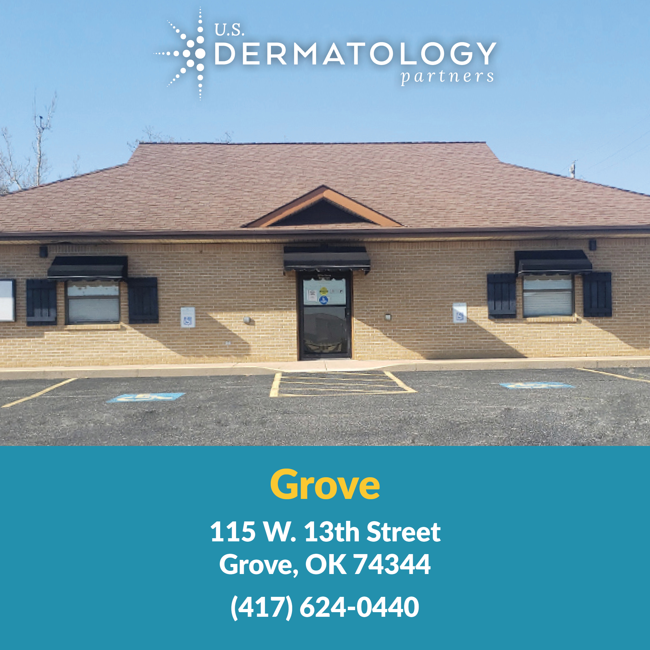 Office Building of U.S. Dermatology Partners Grove, in Grove, Oklahoma