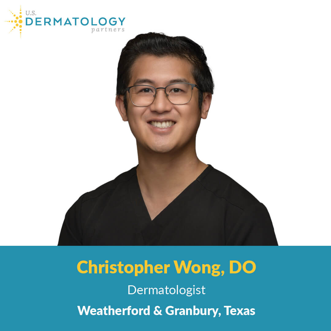 Dr. Christopher Wong is a dermatologist providing skin care to patients in Weatherford and Granbury on Rockview, Texas. Now accepting new patients!